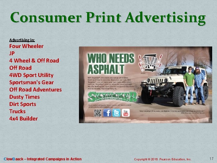 Consumer Print Advertising in: Four Wheeler JP 4 Wheel & Off Road 4 WD