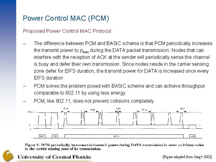 Power Control MAC (PCM) Proposed Power Control MAC Protocol – The difference between PCM Power Control MAC (PCM) Proposed Power Control MAC Protocol – The difference between PCM