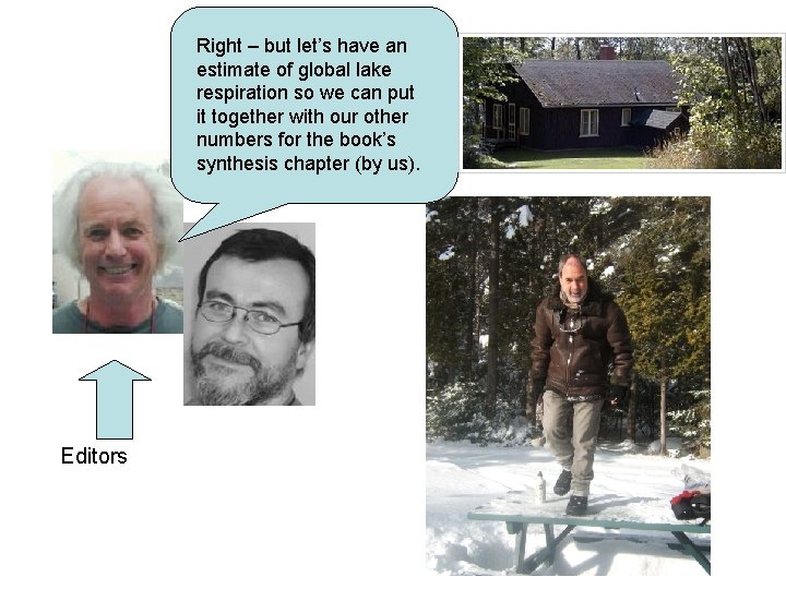 Right – but let’s have an estimate of global lake respiration so we can