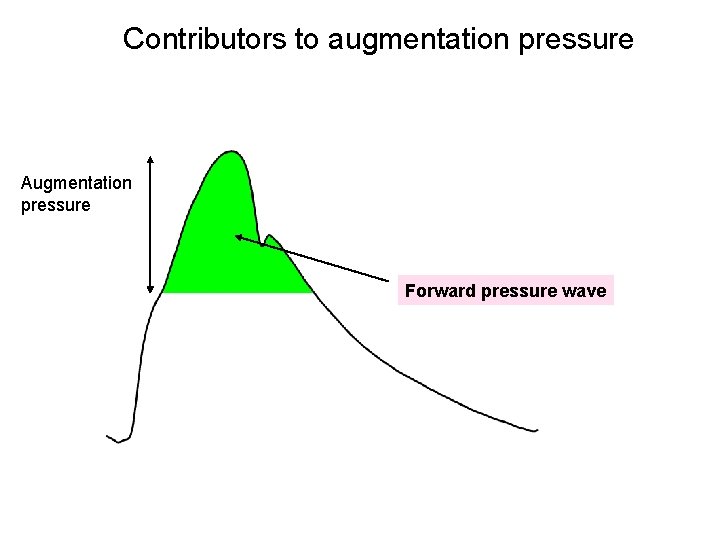 Contributors to augmentation pressure Augmentation pressure Forward pressure wave 