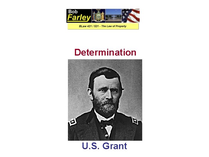 Determination U. S. Grant 