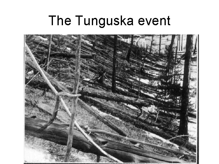 The Tunguska event 