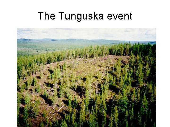 The Tunguska event 