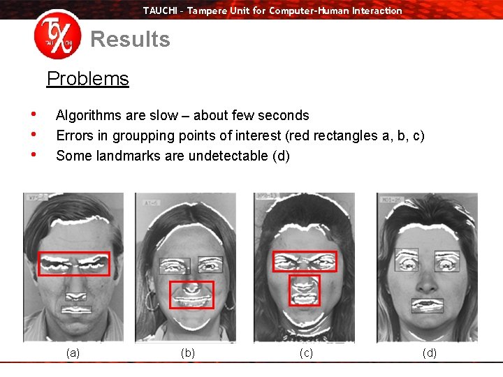 TAUCHI – Tampere Unit for Computer-Human Interaction Results Problems • • • Algorithms are