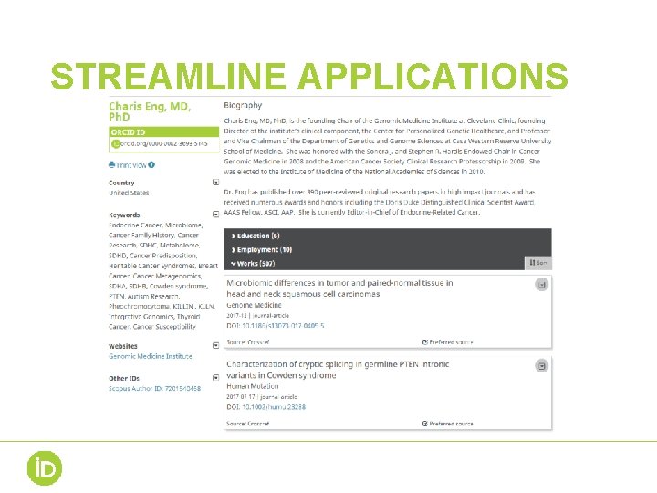 STREAMLINE APPLICATIONS STREAMLINE APPLICATIONS