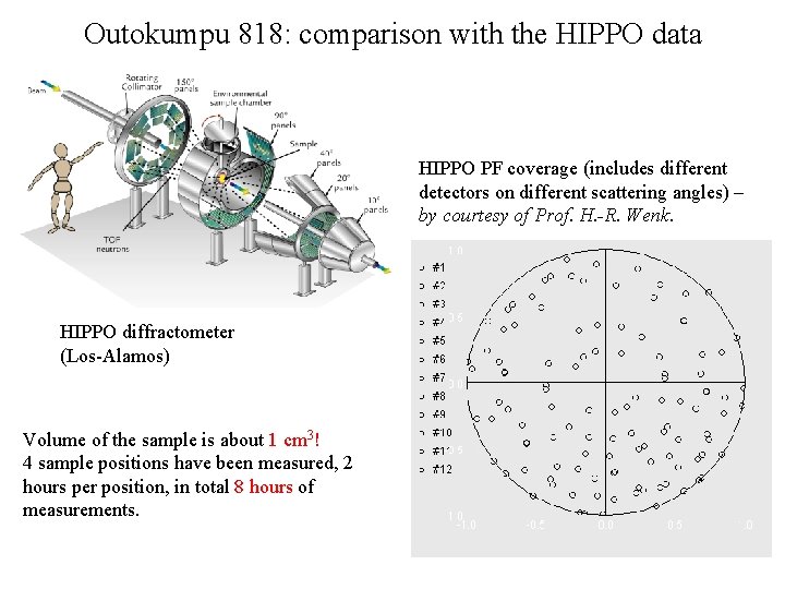 Outokumpu 818: comparison with the HIPPO data HIPPO PF coverage (includes different detectors on