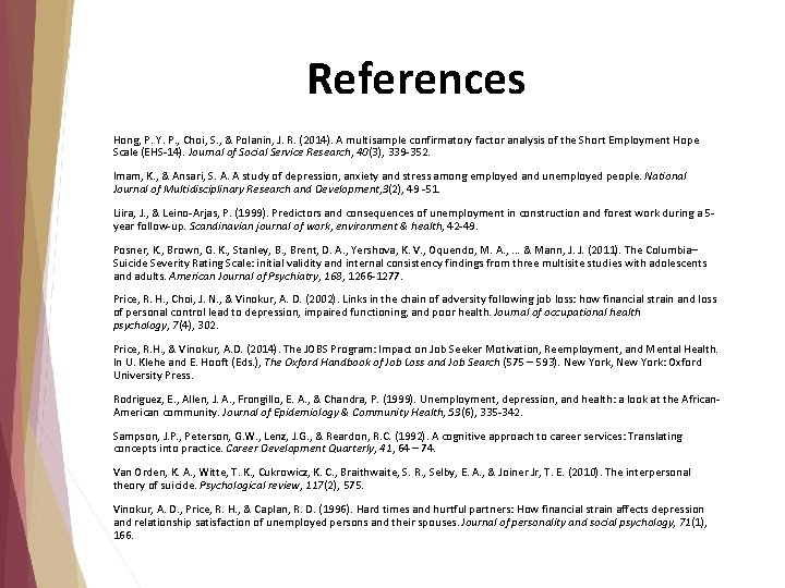References Hong, P. Y. P. , Choi, S. , & Polanin, J. R. (2014). References Hong, P. Y. P. , Choi, S. , & Polanin, J. R. (2014).