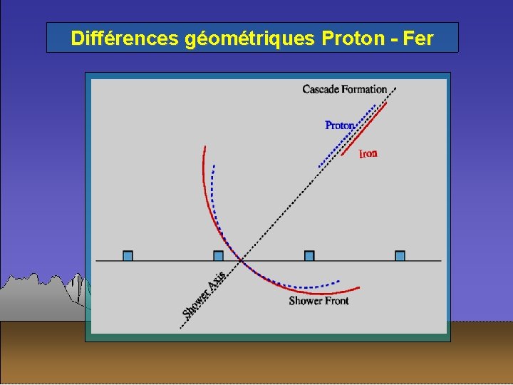 Différences géométriques Proton - Fer 