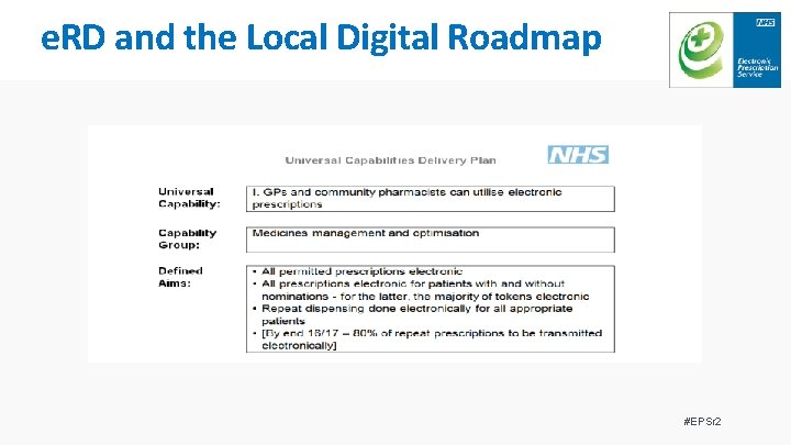 e. RD and the Local Digital Roadmap #EPSr 2 