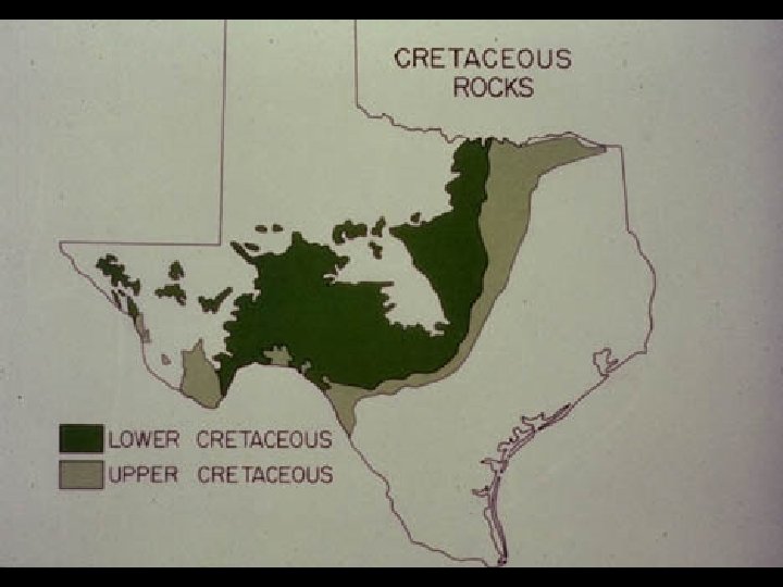 Distribution of Cretaceous Limestones 