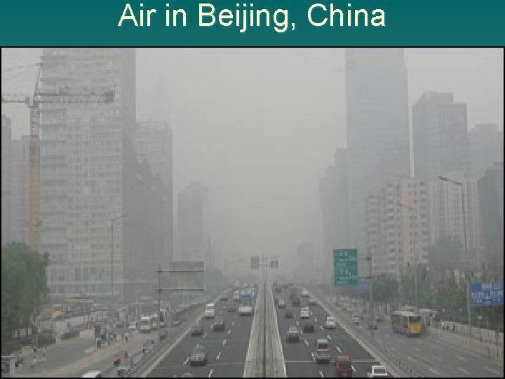 Air in Beijing, China 