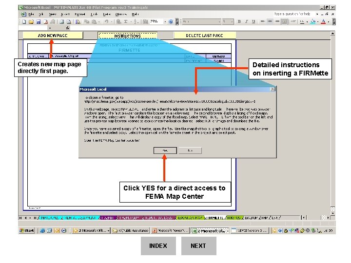 Creates new map page directly first page. Detailed instructions on inserting a FIRMette Click