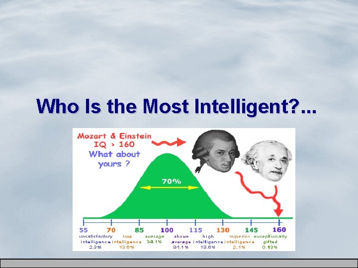 Who Is the Most Intelligent? . . . 