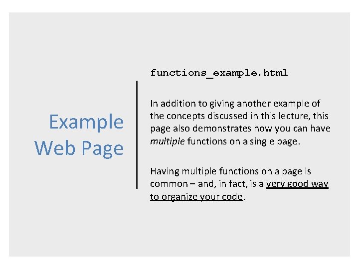 functions_example. html Example Web Page In addition to giving another example of the concepts