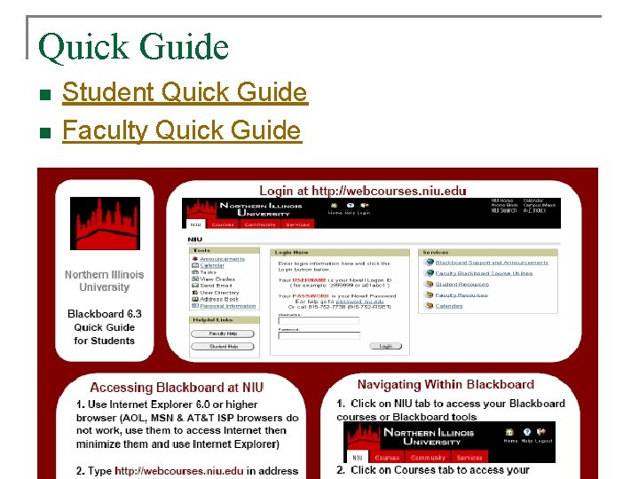 Quick Guide n n Student Quick Guide Faculty Quick Guide Quick Guide n n Student Quick Guide Faculty Quick Guide