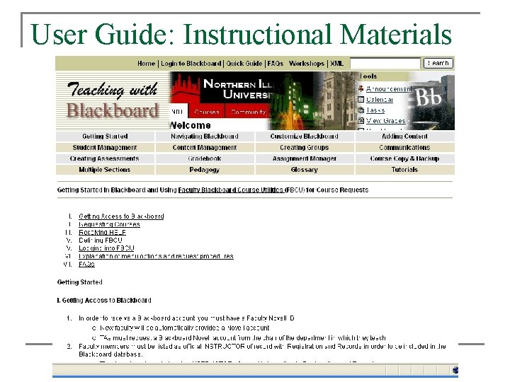 User Guide: Instructional Materials User Guide: Instructional Materials