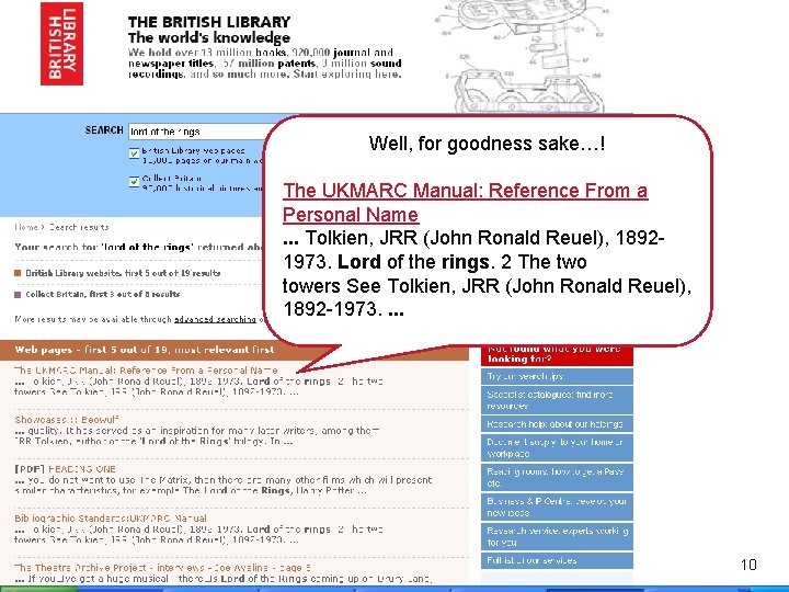 Well, for goodness sake…! The UKMARC Manual: Reference From a Personal Name. . .