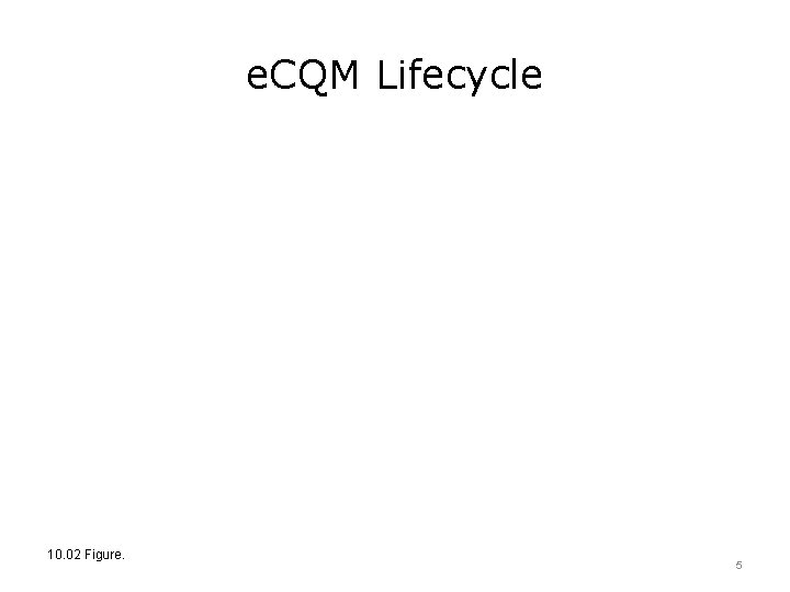 e. CQM Lifecycle 10. 02 Figure. 5 