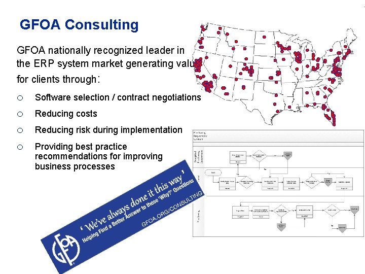GFOA Consulting GFOA nationally recognized leader in the ERP system market generating value for