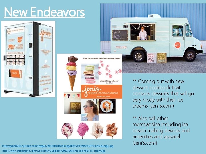 New Endeavors ** Coming out with new dessert cookbook that contains desserts that will