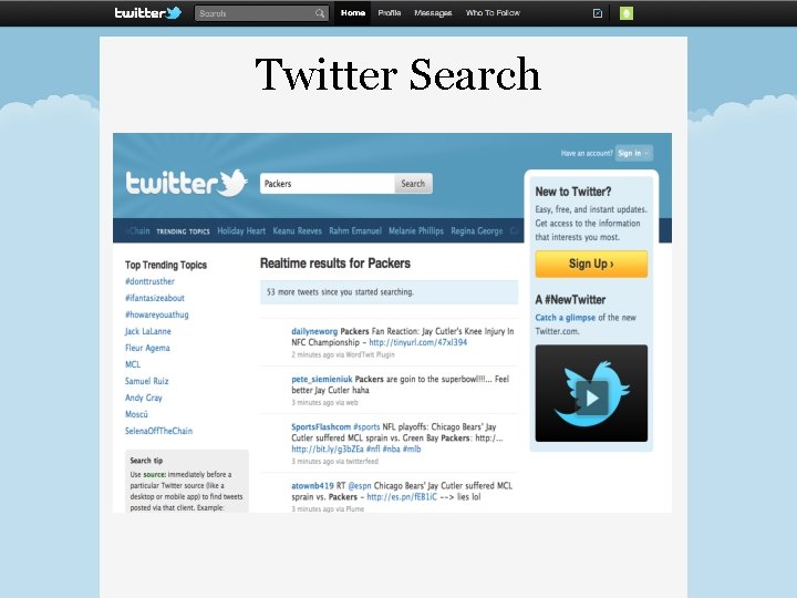 Twitter Search Twitter Search
