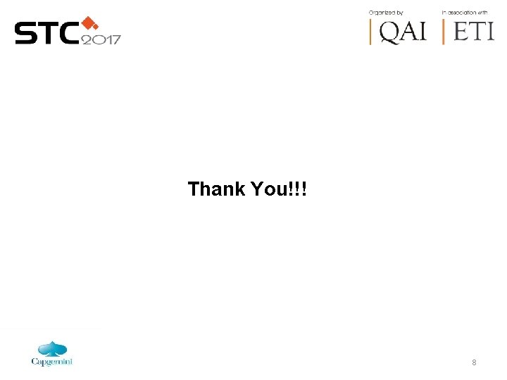 Thank You!!! 8 
