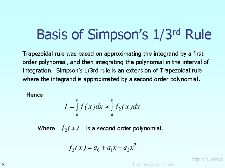 Simpsons 13 rd Rule of Integration Major All