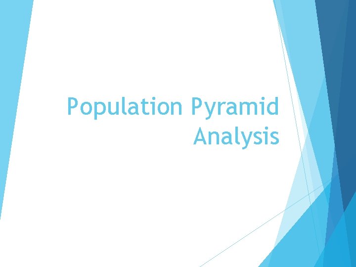 Population Pyramid Analysis 