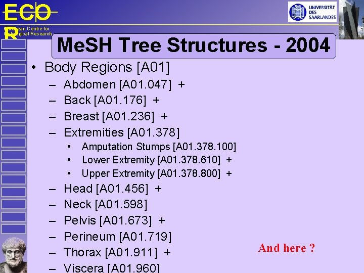 ECO R Me. SH Tree Structures - 2004 European Centre for Ontological Research •