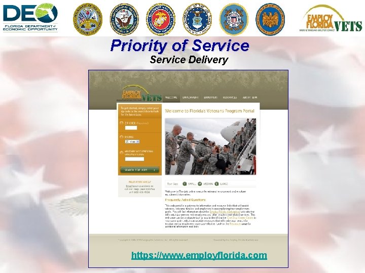 Priority of Service Delivery https: //www. employflorida. com 