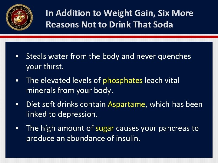 In Addition to Weight Gain, Six More Reasons Not to Drink That Soda §