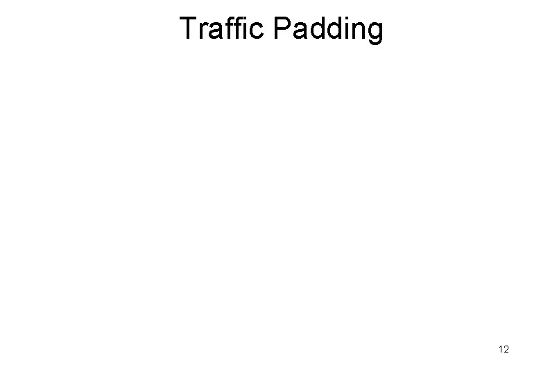 Traffic Padding 12 