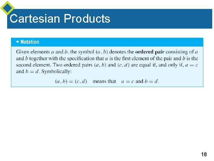 Cartesian Products 18 