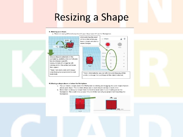 Resizing a Shape 