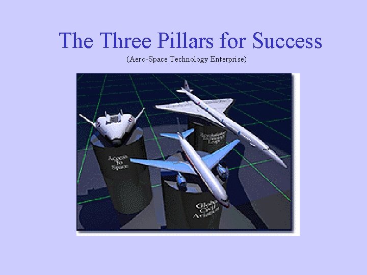 The Three Pillars for Success (Aero-Space Technology Enterprise) 