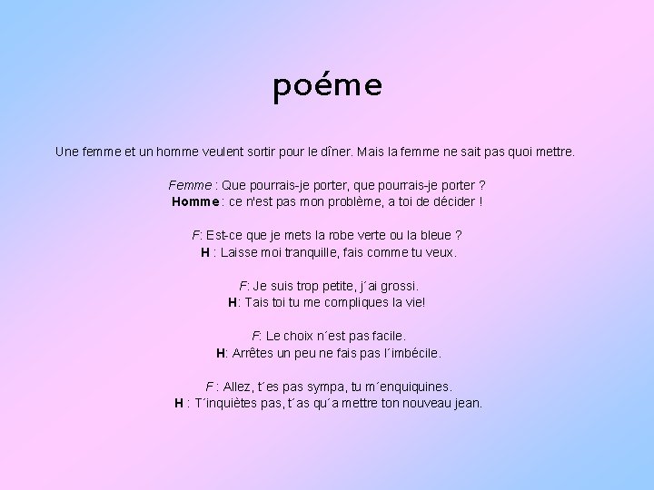 Literature Groupe Poem A Woman And A Man