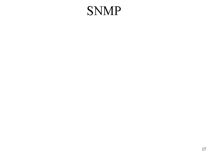 SNMP 17 