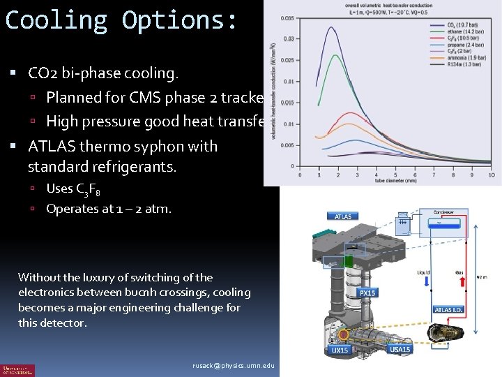 Cooling Options: CO 2 bi-phase cooling. Planned for CMS phase 2 tracker. High pressure