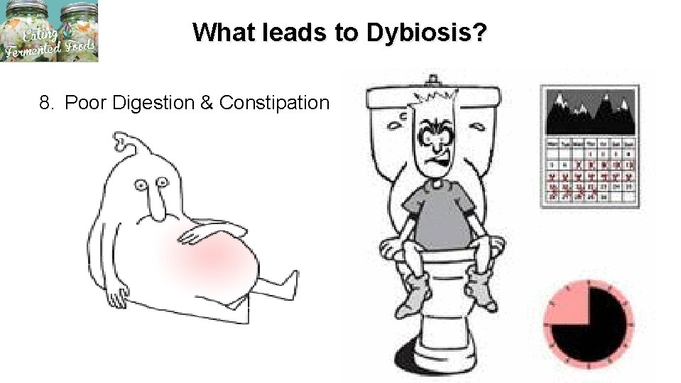 What leads to Dybiosis? 8. Poor Digestion & Constipation 