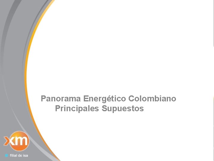 3 Panorama Energético Colombiano Principales Supuestos 
