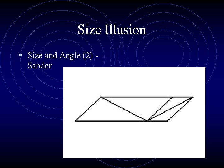 Size Illusion • Size and Angle (2) Sander 