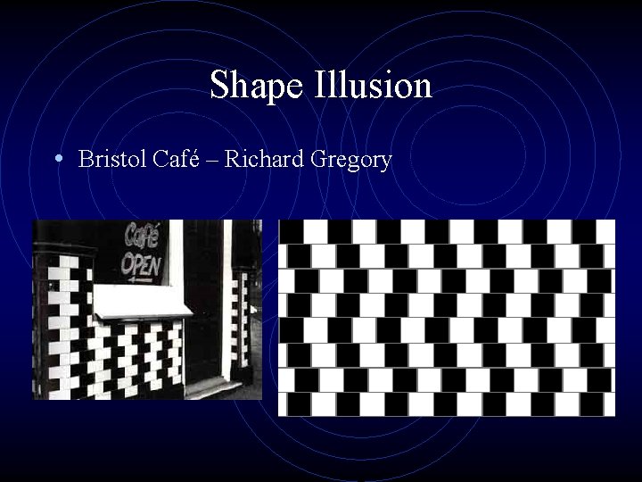 Shape Illusion • Bristol Café – Richard Gregory 