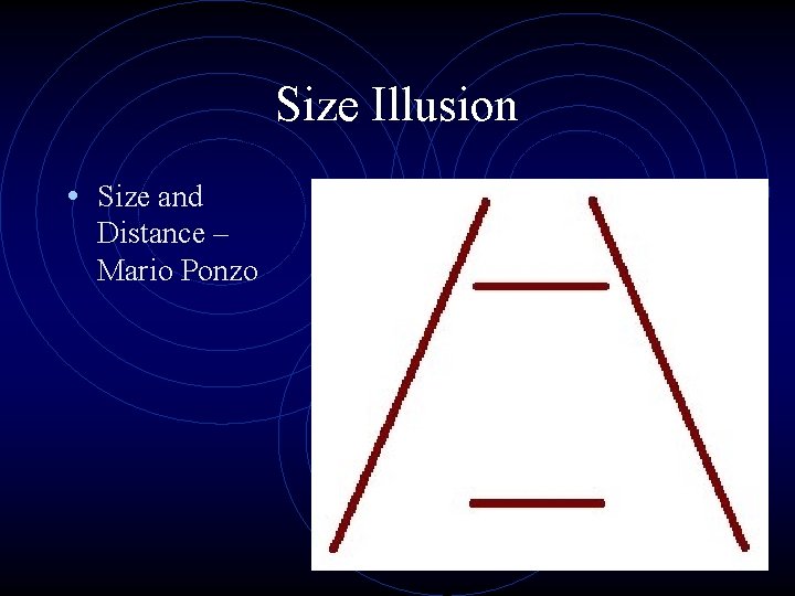 Size Illusion • Size and Distance – Mario Ponzo 