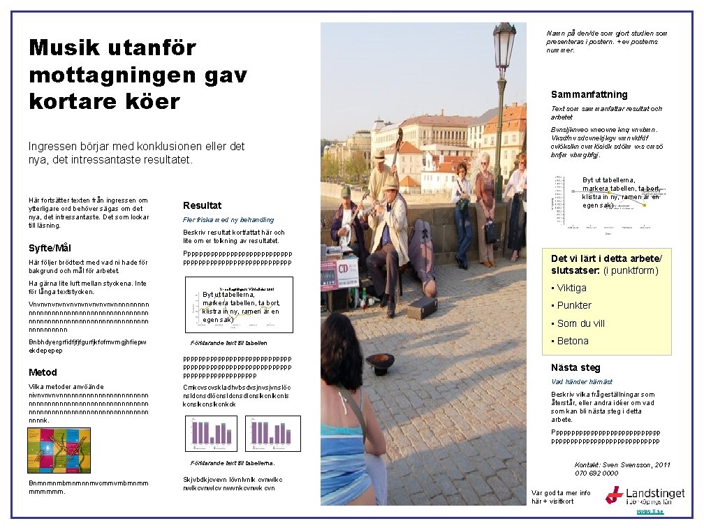 Musik utanför mottagningen gav kortare köer Ingressen börjar med konklusionen eller det nya, det