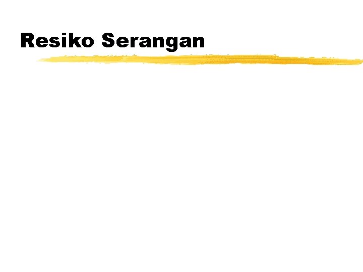 Resiko Serangan 