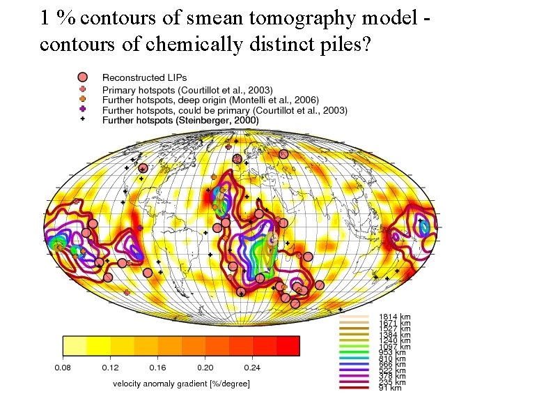 1 % contours of smean tomography model contours of chemically distinct piles? 