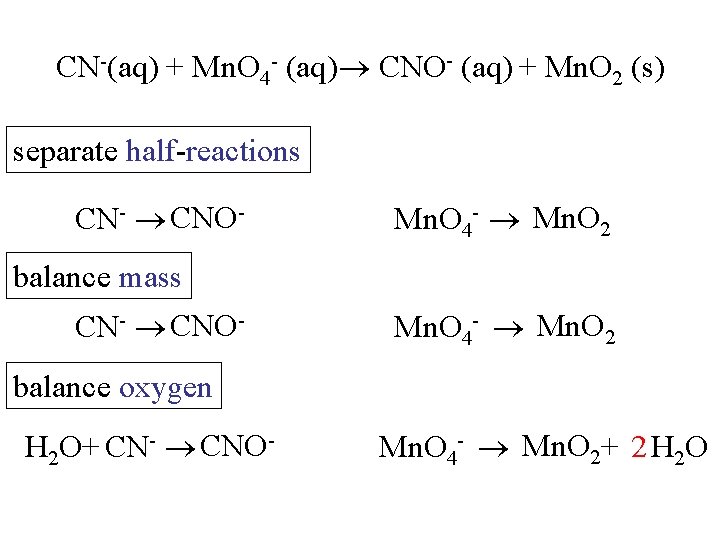 Balancing Redox Reactions 3 I 2 S 2