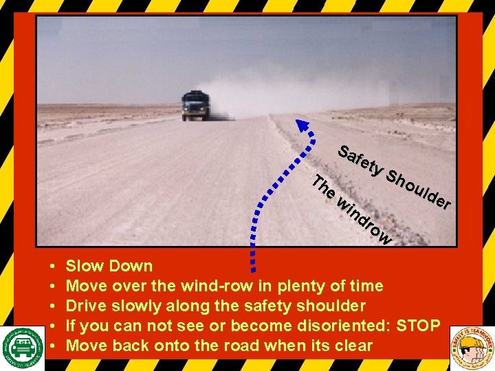 Sa fet y. S Th ho uld e wi er nd ro w •