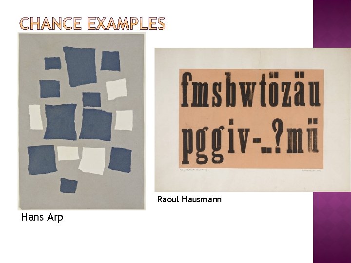 Raoul Hausmann Hans Arp 