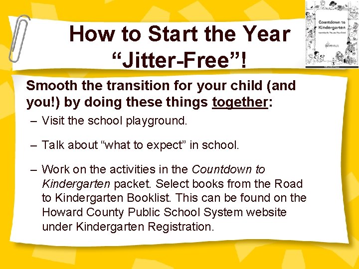How to Start the Year “Jitter-Free”! Smooth the transition for your child (and you!)